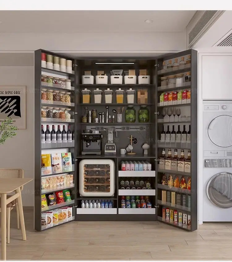 Snack Storage Cabinet Wine Cooler Sideboard Dining Cabinet Against The Wall All-in-one Pantry Cabinet Living Room Custom Size