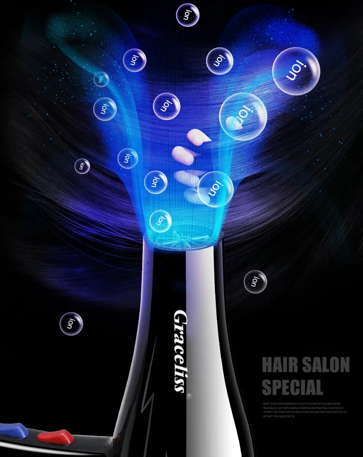 Original EU Plug Hot Cold Wind Professional Hair Dryer Blow dryer Hairdryer For Hair Salon for Household Use