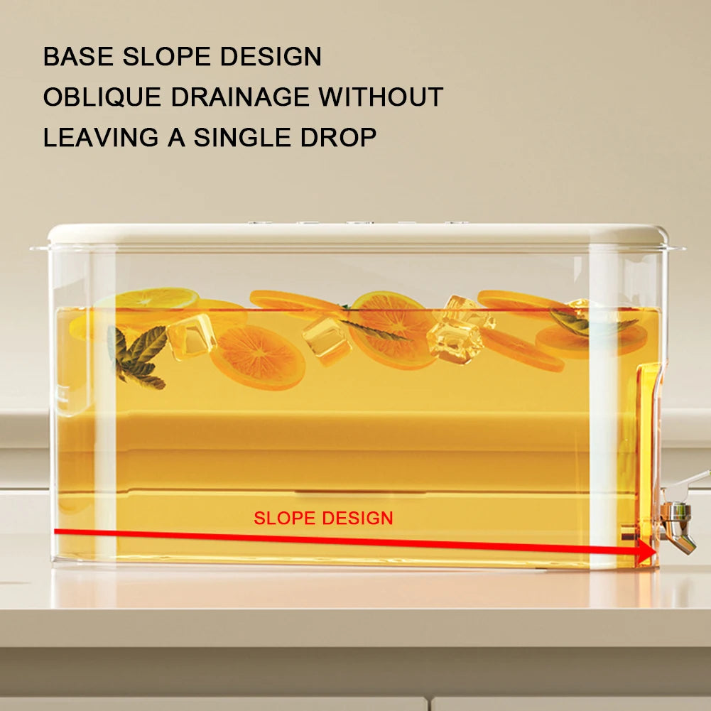 4L Cold Water Kettle With Tap Tea Pots Dispenser Jug Juice Pitcher Pot For Refrigerator Drink Drinkware Cold Water Bucket