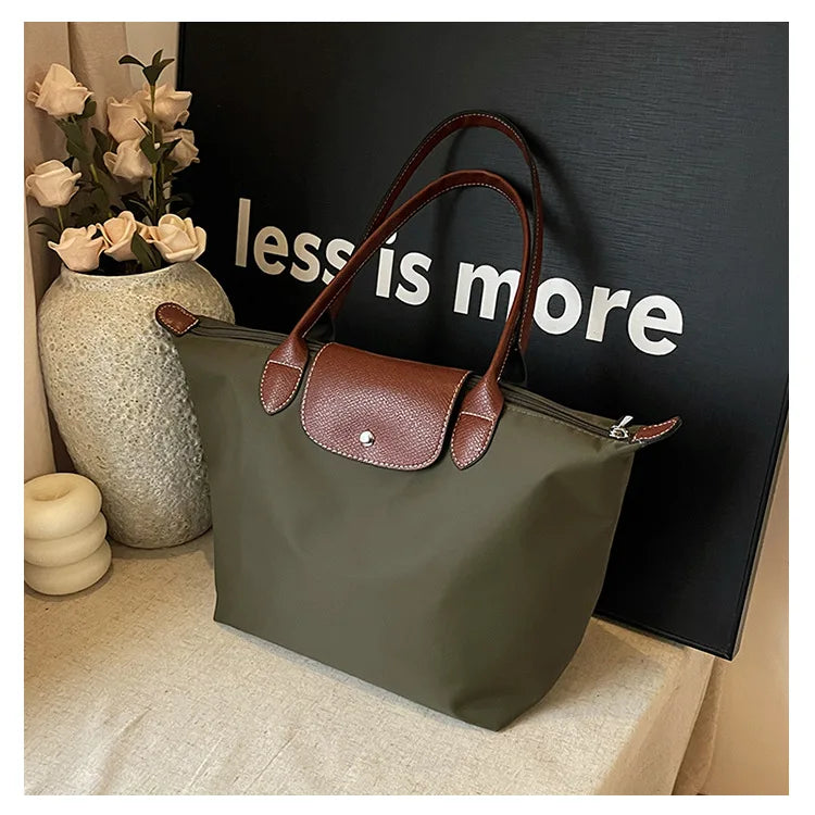 Women's shoulder bag new large-capacity tote bag armpit bag female Longxiang bag fashionable handbag