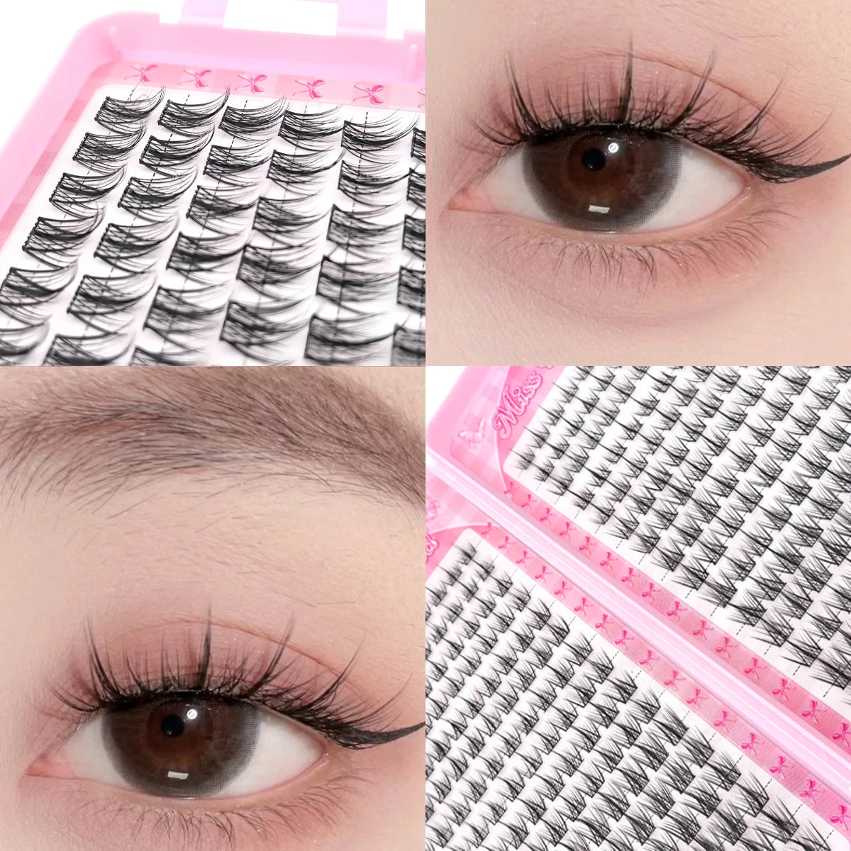 DM 32 Rows Eyeslashes Extension Personal EyeLash Professional Makeup Individual Cluster Grafting Wholesale False Eyelashes