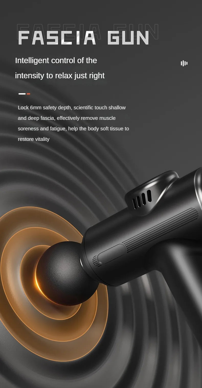 Mini  USB Electric Massage Gun Deep Tissue Facial Massgaer 8 Heads Arms Back Leg Muscle Relaxing For Body Back Arm Sport Fitness