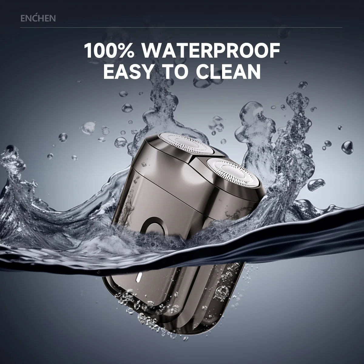 ENCHEN Mini6 2-Direction Flex Heads Electirc Shaver 100% Waterproof Up to 60-Min OF Cordless Shaving With Magnetic Cutter Head