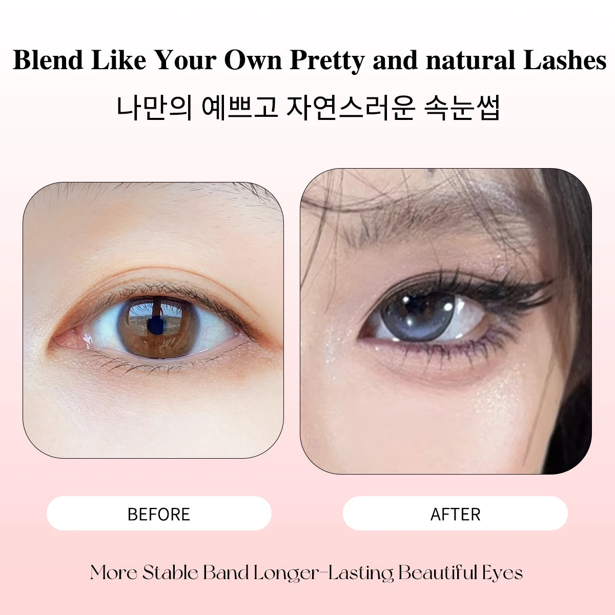 Glue-Free Featherlight Eyelash Strips Ultra Thin Invisible Lashes Easy Snap-On Clusters for Natural Everyday Look Whispy Soft