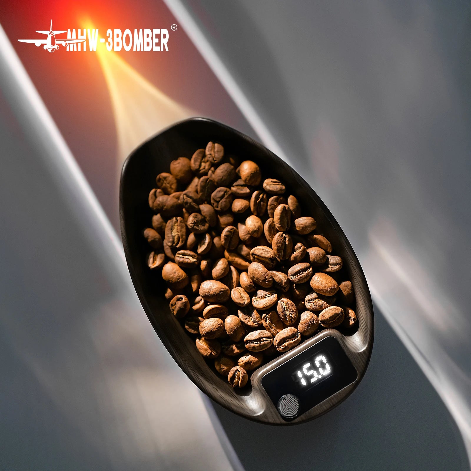 HW-3BOMEBR Coffee Bean Scale and Spray Bottle Kit Espresso Scale 0.1g Precision Mini Coffee Scale ABS Digital Kitchen Scale