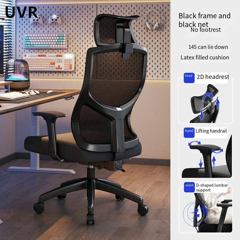 UVR Ergonomic Chair Gaming Computer Chair Can Be Lifted To Adjust The Backrest Chair Comfortable Mesh Staff Chair Office Chair