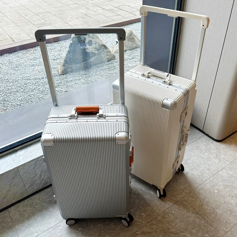 24 inch password box for male and female students 20 inch aluminum frame luggage 26 inch universal wheel wide pull rod travel