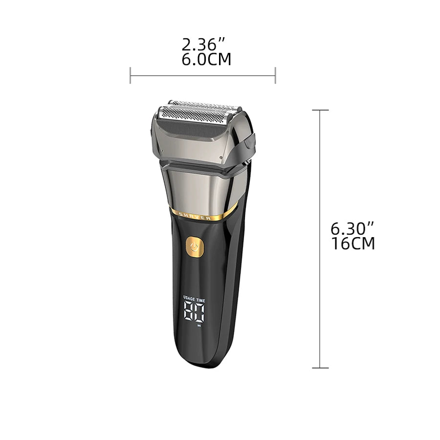 Men's electric shaver, reciprocating aluminum foil shaver, USB rechargeable shaver, holiday gift