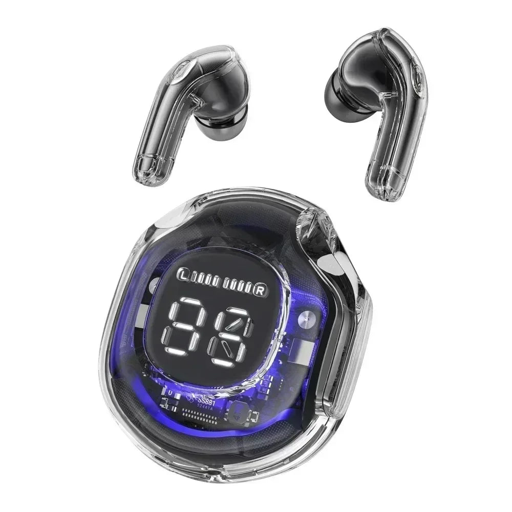 HK6TWS Bluetooth Wireless Earphones LED Power Display Stereo Sound Digital Audio No-Noise Technology for PHONE