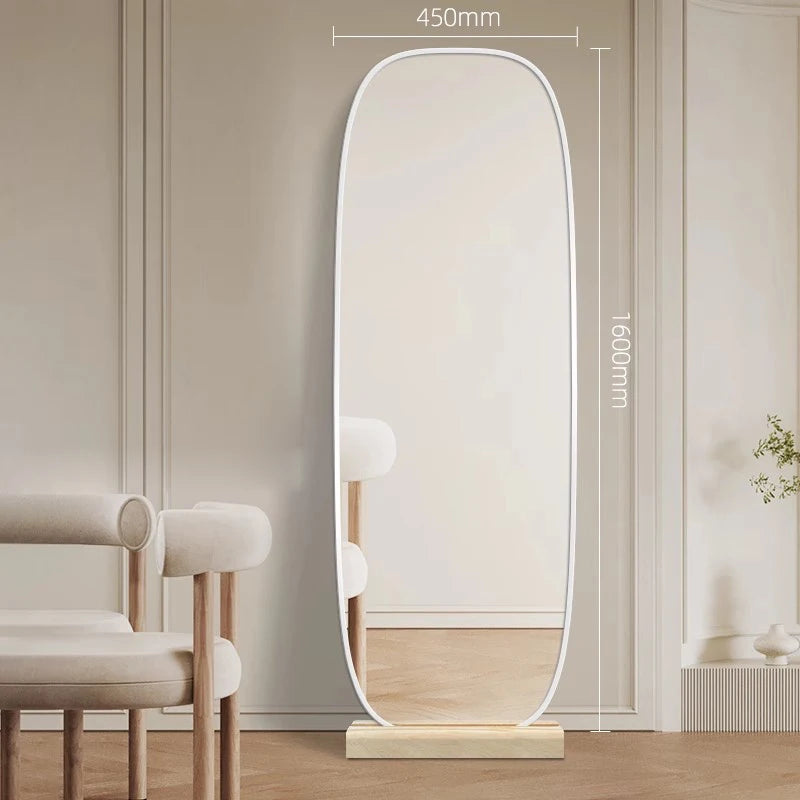 Square Wooden Mirror Vintage Floor Big Nordic Luxury Mirror Modern Standing Full Body Aesthetic Espelhos Living Room Decorations