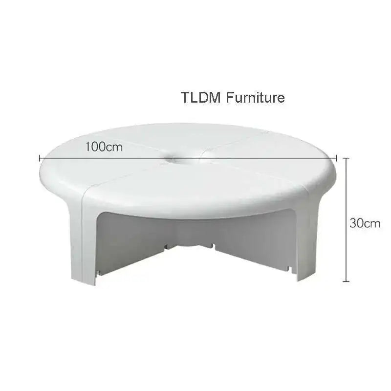Nordic Round Color Side Table Creative ABS Plastic Coffee Tables Designer Living Room Furniture Modern Home Storage Corner Table