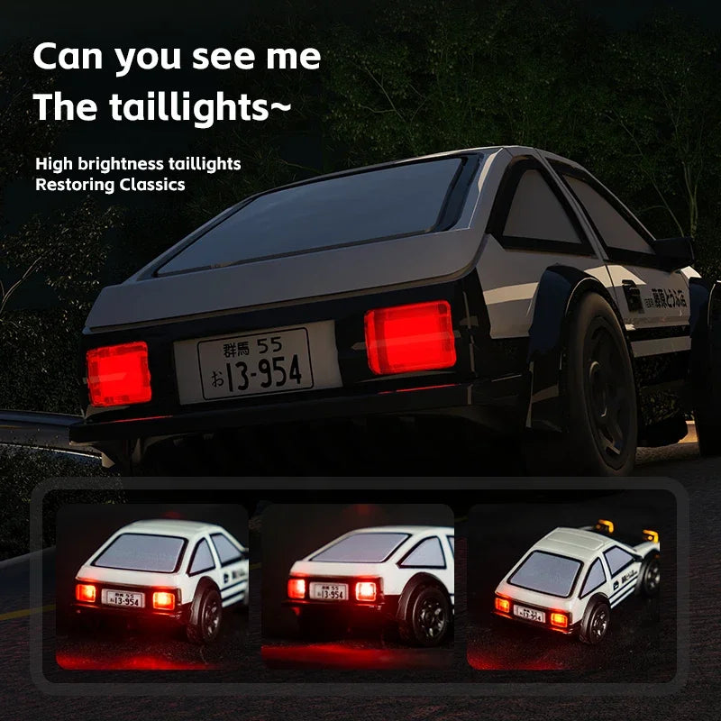 RC Drift Car 1/64 AE86 Mini Desktop Remote Control 2.4G 4WD Off-road Drifting Racing Vehicle Electric Toy Boys Cars