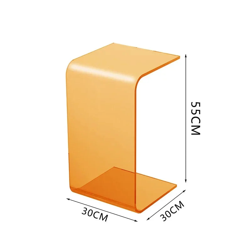 Acrylic Coffee Tables Sofa Small Side Table Modern Bedroom Nightstands Piaochuang Tea Desk Storage Desks Nordic Furniture