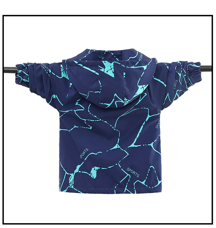 Autumn Children's Clothes Double-sided Wear Jacket Fleece Coat Boy Waterproof Windproof Children Outerwear Sport Jacket For Boys