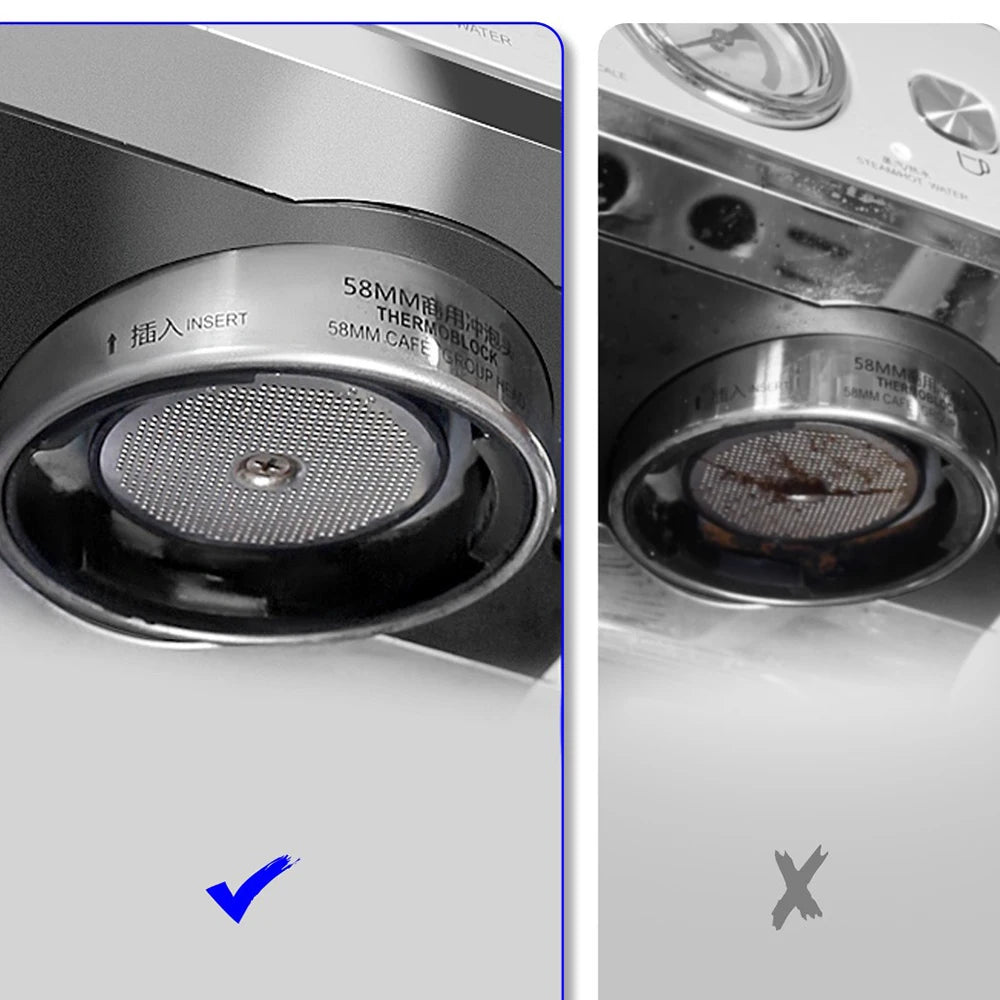 Coffee Machine Steam Cleaning Brush Commercial Brew Head Dirt Replaceable Head Long Handle Cleaning Brush Barista Tool