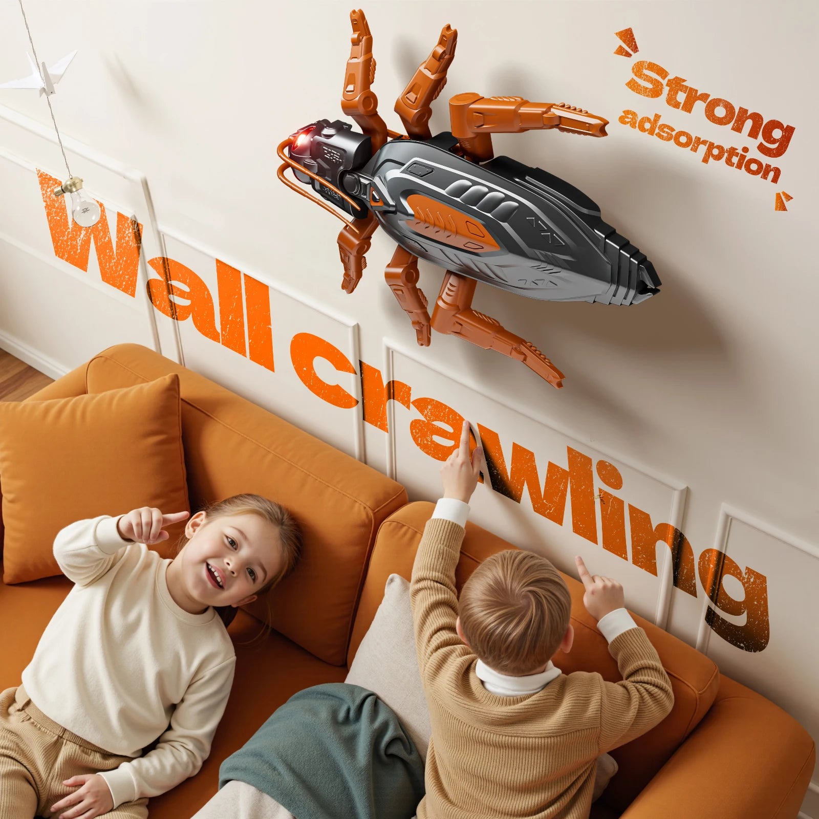 RC Gecko Toy Wall Climbing Cockroach Spider Animal Electric Remote Control Lizard Wall Climbing Car Children's Halloween Toys