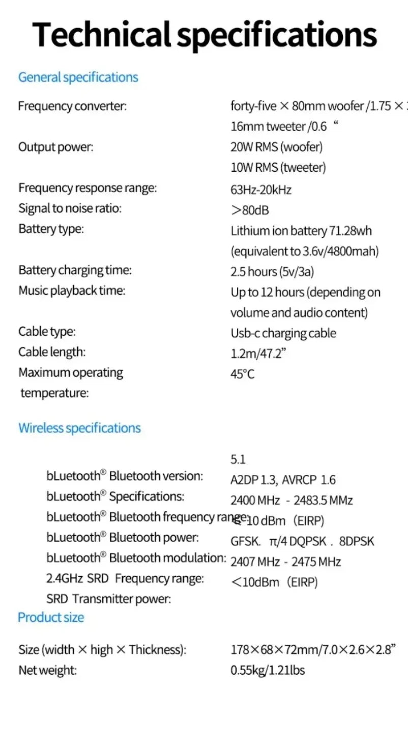 New Portable Flip6 Bluetooth Audio Multi-FunctionTWS Audio Caixa De Som Outdoor Subwoofer Wireless Home Theater Dual Speaker