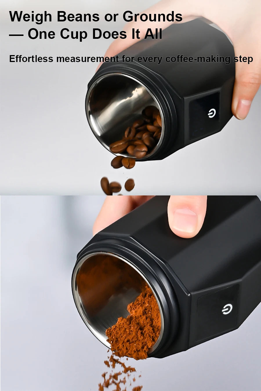 Digital Coffee Scale with 58MM Dosing Cup, LCD Espresso Weighing Scale 500g Precision Barista Tool