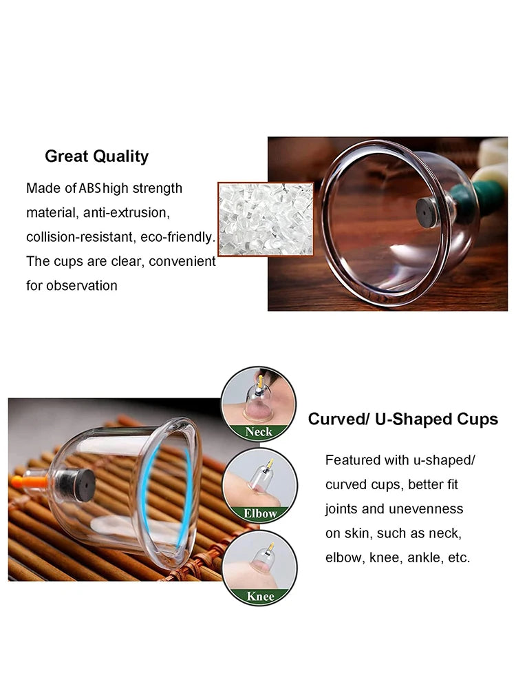 32 Can Household Thickened Vacuum Cupping Machine Non Glass Cupping Machine Health Cupping Machine Massage Tool