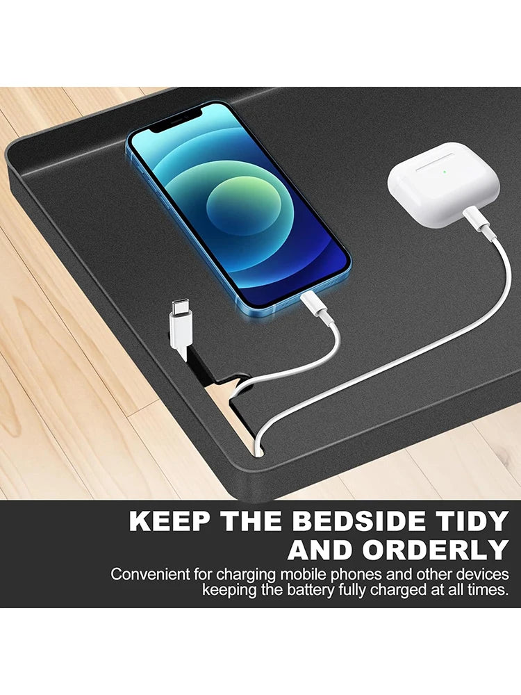 1 Bedside Shelf, Suitable For Bed, Dormitory, School, Home Storage Tray Storage Box, Bedside Table, Storage And Finishing