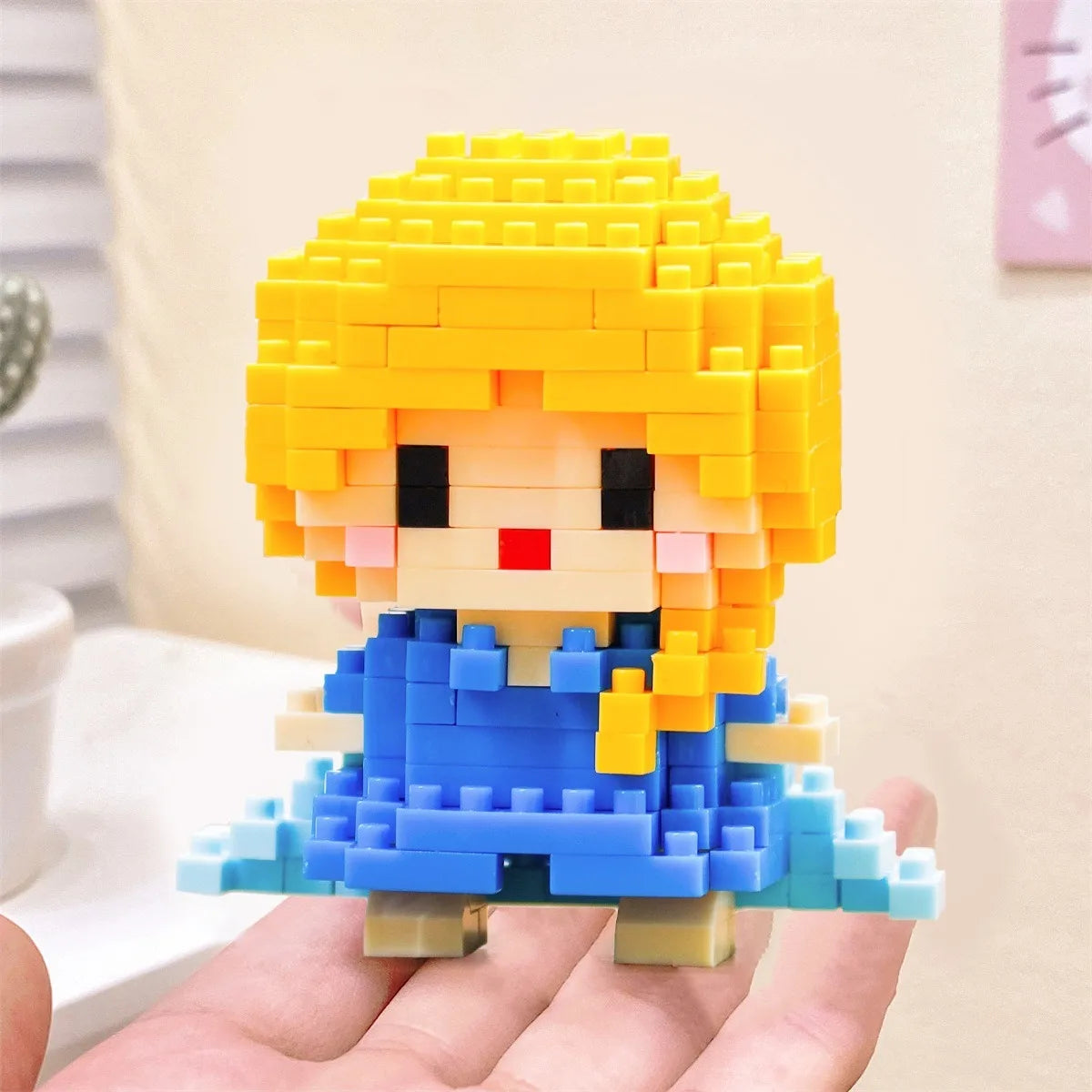 Disney Anime Princess Building Blocks Stitch Mickey Mouse mini Action toy Figures Blocks Toys Bricks Assemble Toys Kids Gifts