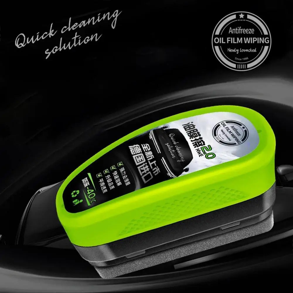 Car Glass Oil Film Remover Automotive Glass Sponge Cleaning Brush Front Inner Windshield Glass Oil Film Cleaner For Car Cleaning