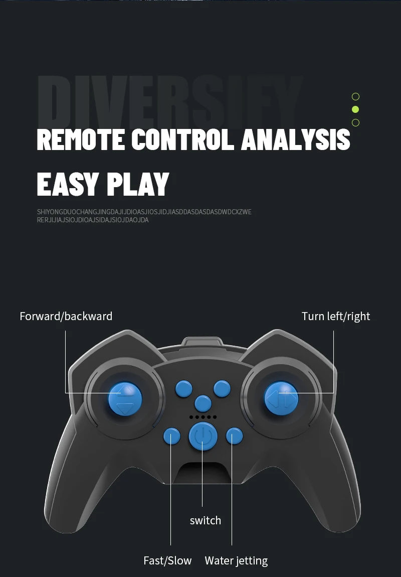 2.4G RC Car Self-absorbing High-pressure Water Gun Remote Control Amphibious Off-road Vehicle Climbing Stunt Car Water Toys Gift