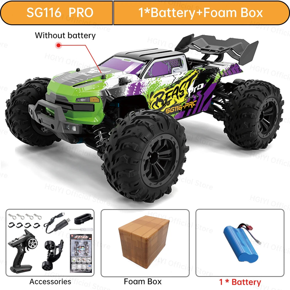 ZLL SG116 MAX/PRO 1:16 High Speed Drift Racing 80KM/H Or 40KM/H Brushless Motor 4WD RC Car Off Road Car Toys for For Kid Gift