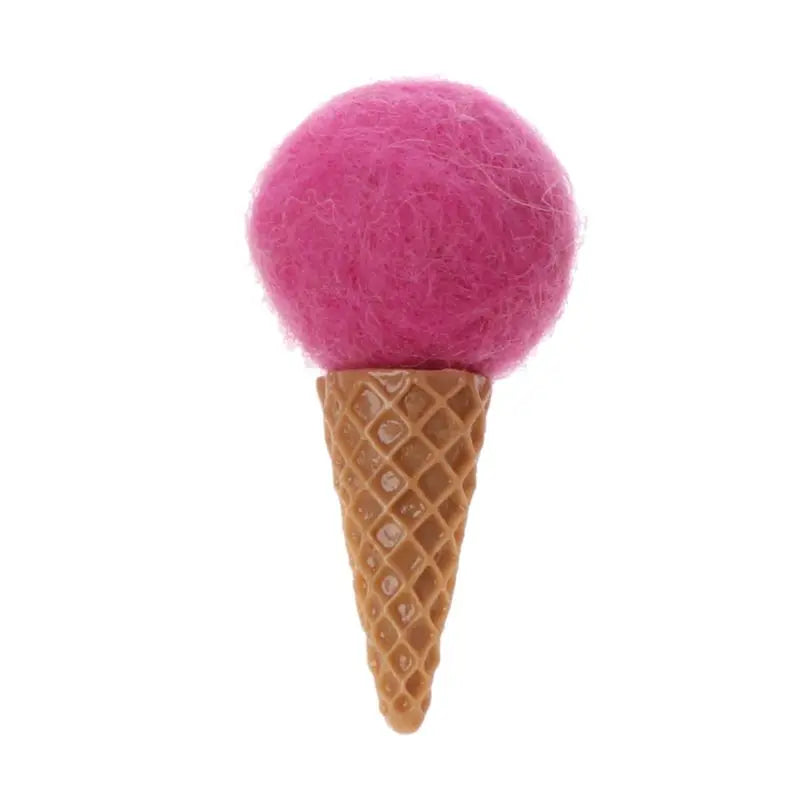 Newborn Felt Ice Cream Props Tiny Baby Girl Boy Photo Shoot Handmade Felt Photography Props Accessories