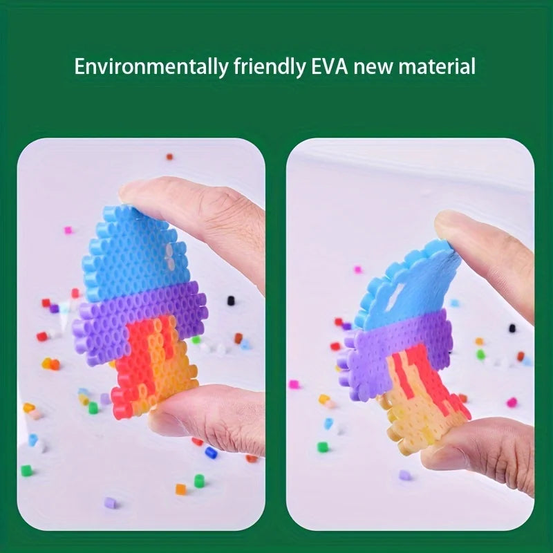 Fuse Beads 1000pcs 5MM 3D Pixel Puzzle Iron Beads Handmade Crafts Decor DIY Make Puzzle Toy High Quality Melting Beads