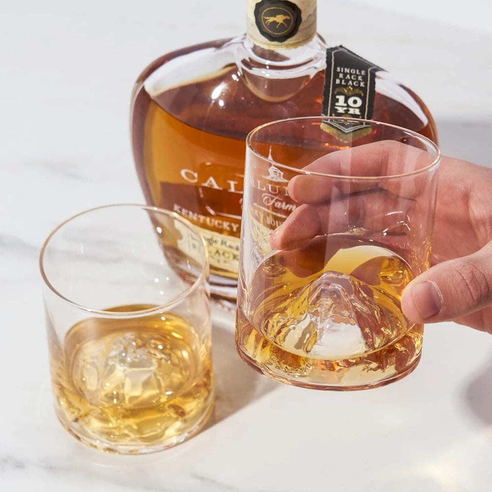 Drinkware glass glacier water cup 175/300ml Guanshan cup single whiskey transparent crystal cup suitable for bar party tea party