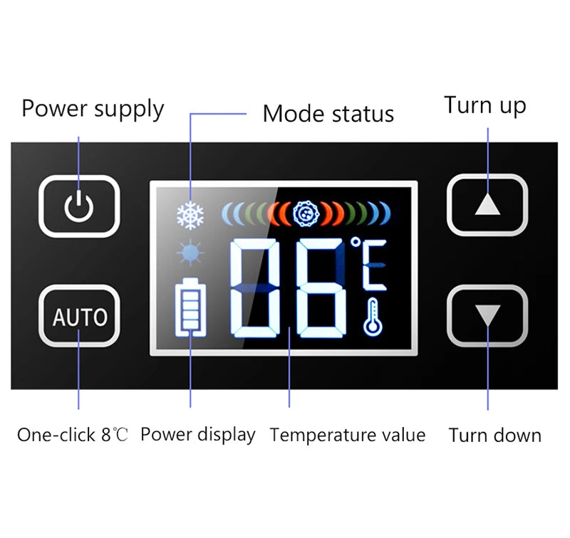 Insulin Cooler Portable Refrigerator USB Charging Medication Low-Temperature Storage Box Small Car Refrigerator  For Family