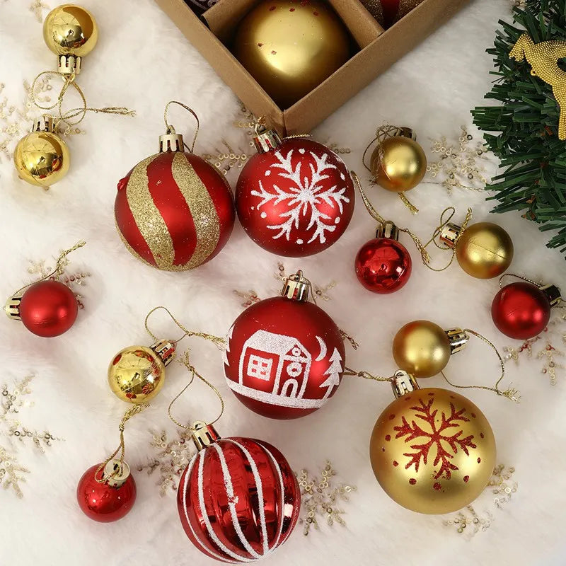 3/6cm Christmas Balls Christmas Tree Decoration Ornament for Home Decor Hanging Pendant New Year Gift Noel Navidad Xmas Ball