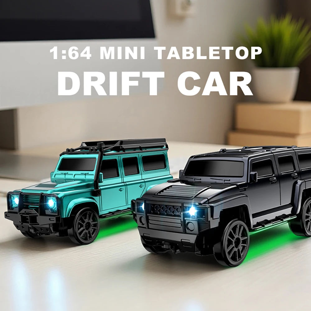 1: 64 Desktop Drift Car Four-Wheel Drive Full Proportion Mini Racing Toy With Rechargeable Battery, Children's Holiday Gift