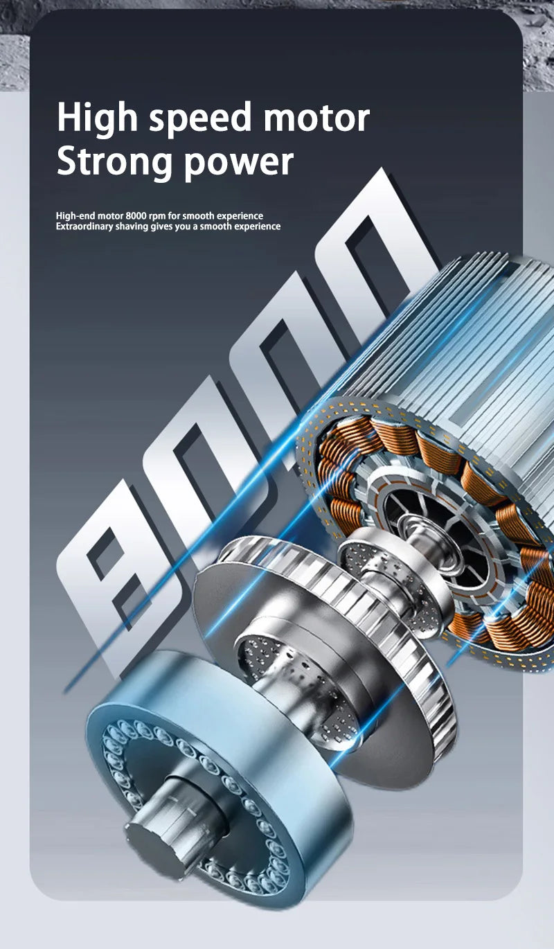 Electric Travel Shaver Portable Razor Man Wet And Dry Usb Rechargeable Shaver Typec Charging Shaving Machine Mini For Men