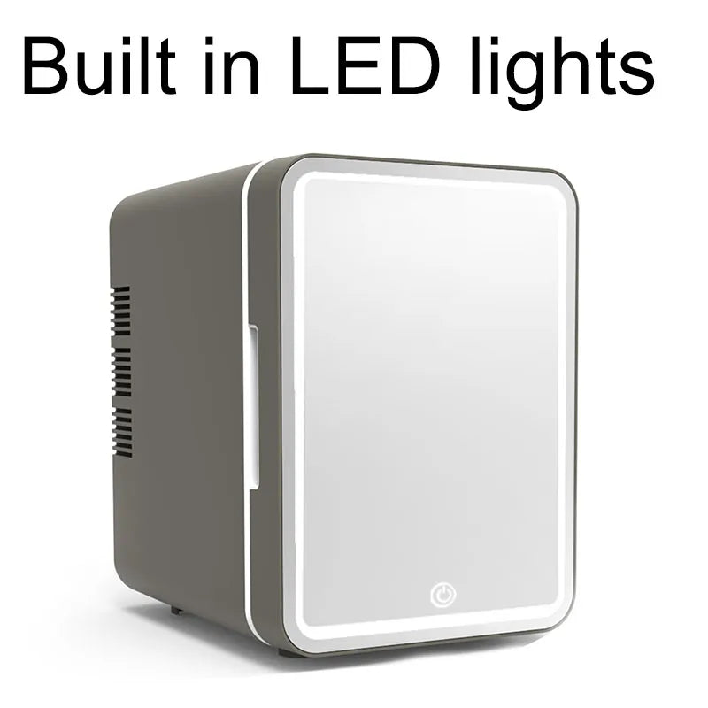 Car home dual-use beauty and skincare products, makeup mirror, refrigerator, car supplies, mini car freezer, small fridge