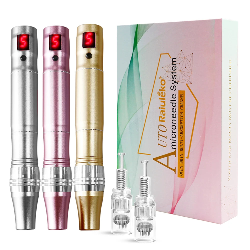 Electric Dr.imp Pen Wireless Dermapen Beuty Care Machine Mute Derma Pen Needle Cartridge Microneedling Tips Nano Micro Needles