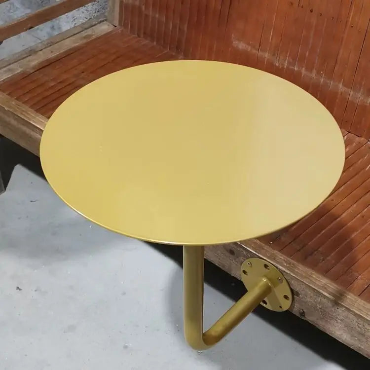 Wall-Mounted Small Round Table for Cafe Milk Tea Shop Corner Booth Space-Saving Bistro Counter Dessert Bar Wall Installation