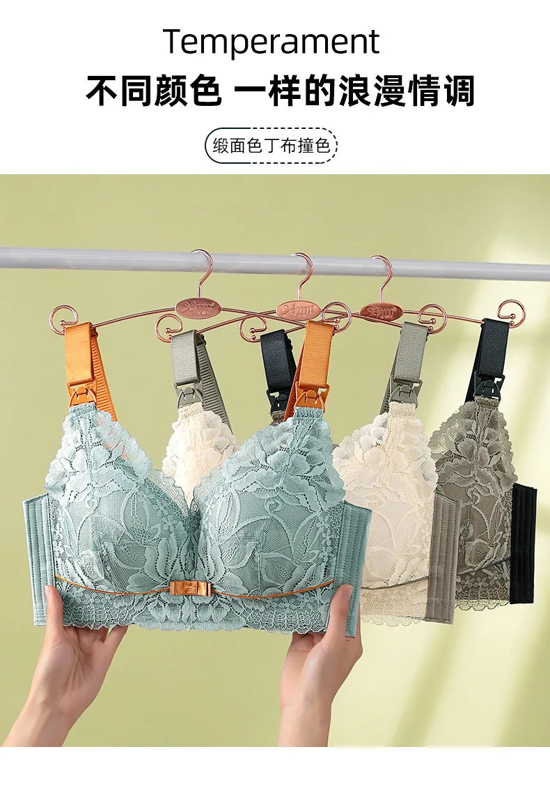 Nursing bra gathered to prevent sagging postpartum pregnant women underwear breastfeeding bra maternity