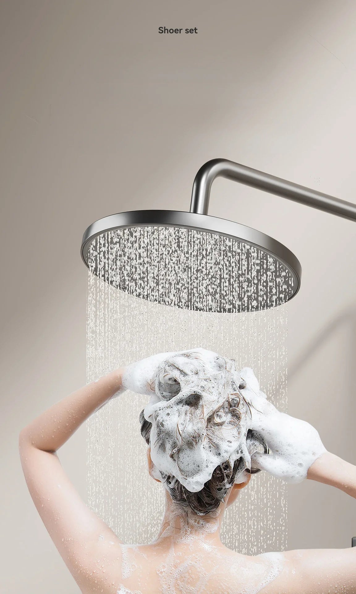 Knob Type Three Ways Water Outlet Sunflower Shower System Wall Mounted Bathroom Shower Faucet Set Rainlfall Bathroom Shower Set