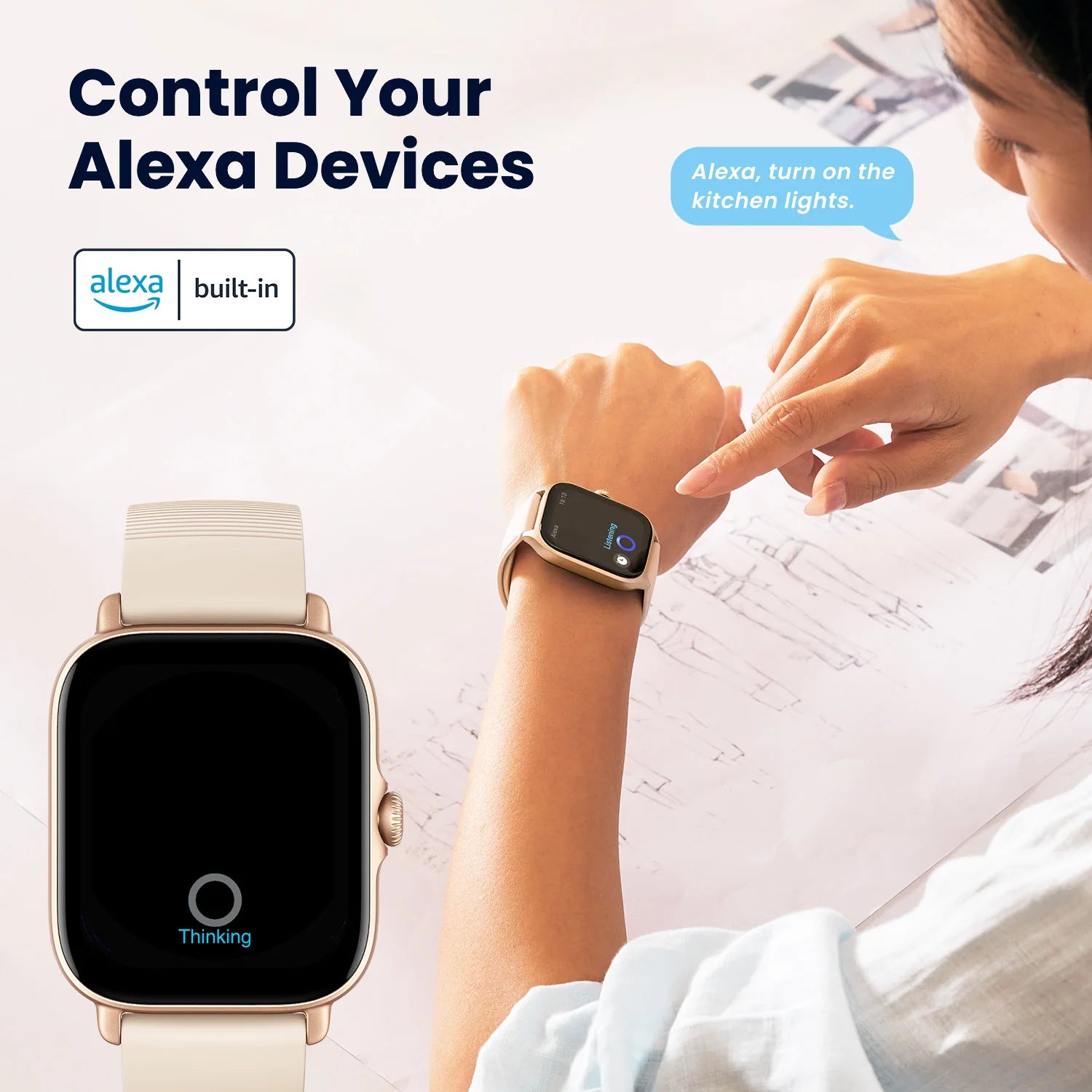 New Amazfit GTS 4 mini new Smartwatch With Alexa Built-in 24H Heart Rate 150 Sports Modes Smart Watch