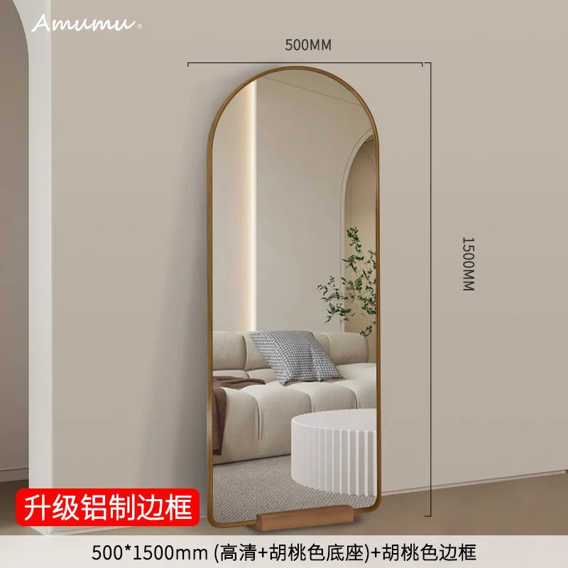Funky Floor Mirror Standing Bathroom Bedroom Luxury Long Men Full Body Modern Mirror Decoration Espelhos Living Room Decorations