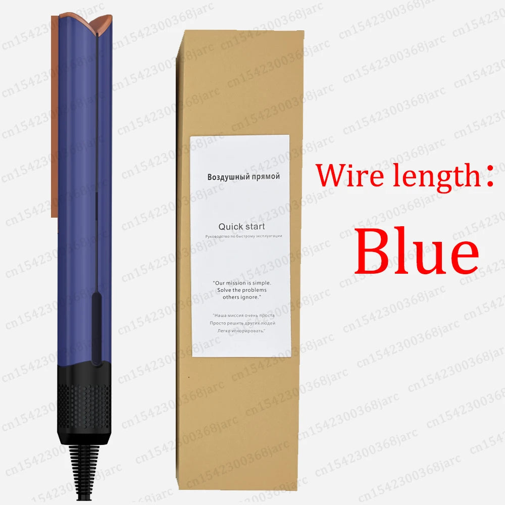 220V Professional Hair Straightener Hair Dryer Heat-Up Flat Negative Ion Iron Lasting Styling Straightener 2 in 1 With display