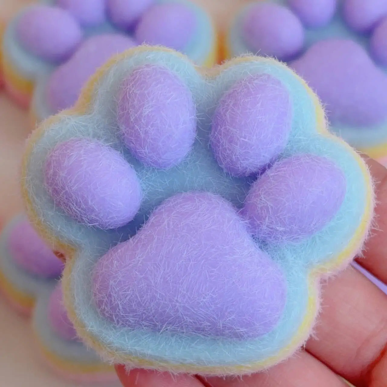 Squishy Cat Paw Soft Jelly Feel Squeeze Toy Anti-Stress Fidget Toys for Kids Adults Anxiety Relief Soft Taba Squishy Toys