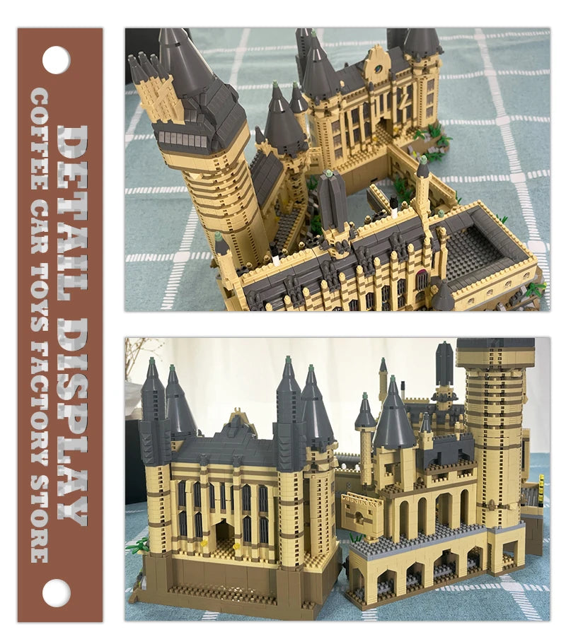 Creative Magic School Model Diamond Bricks Sets Medieval Castle MOC Building Blocks DIY Plastic Toys Adult Kids Christmas Gifts