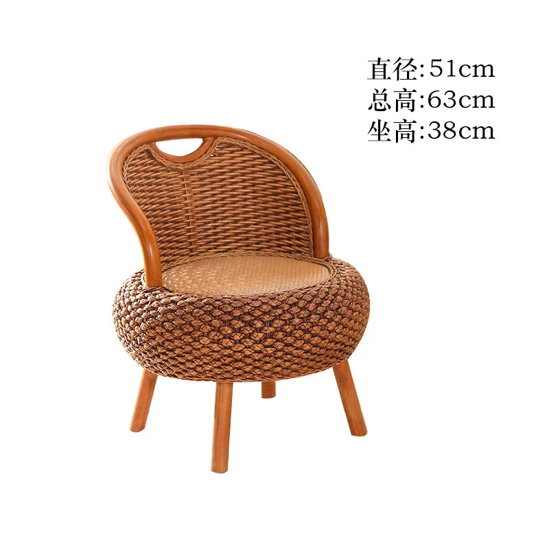 Nordic Rattan Chairs Girl Gaming Computer Occasional Balcony Throne Relax Living Room Chairs Reading Sillones Library Furniture