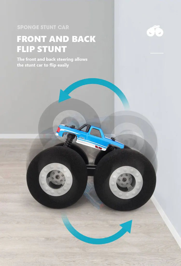 RC Car Stunt Drift Soft Big Sponge Tires Buggy Vehicle Model Radio Controlled Machine Remote Control Toys For Boys Gifts Indoor