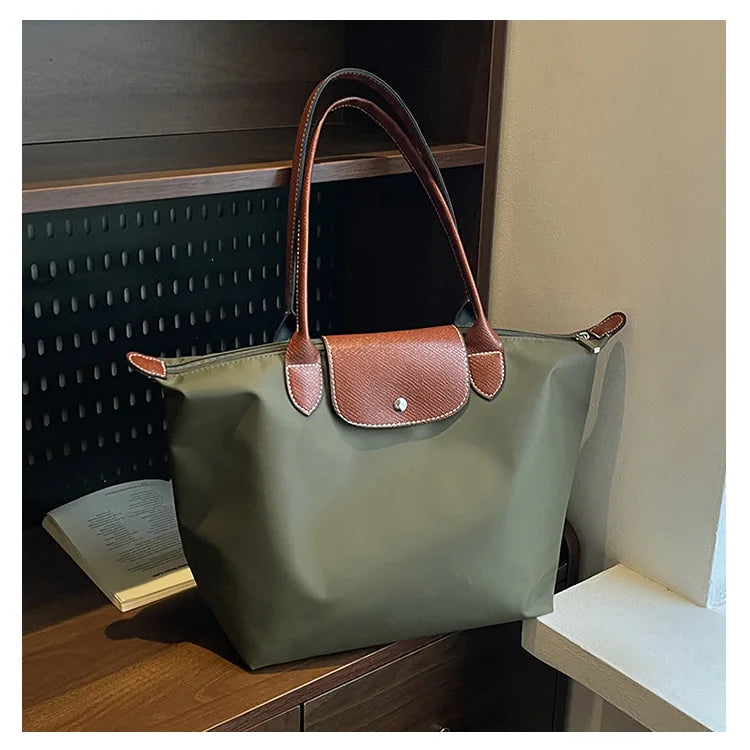 Women's shoulder bag new large-capacity tote bag armpit bag female Longxiang bag fashionable handbag