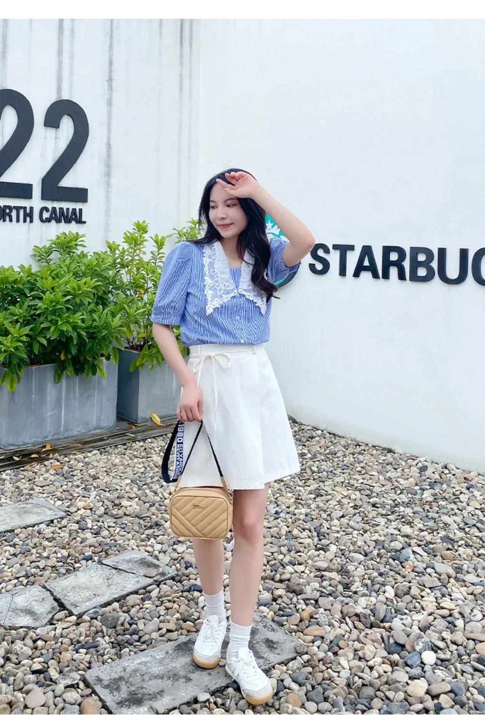 High quality women's PU rolling strip camera bag shoulder bag mobile phone bag casual crossbody bag