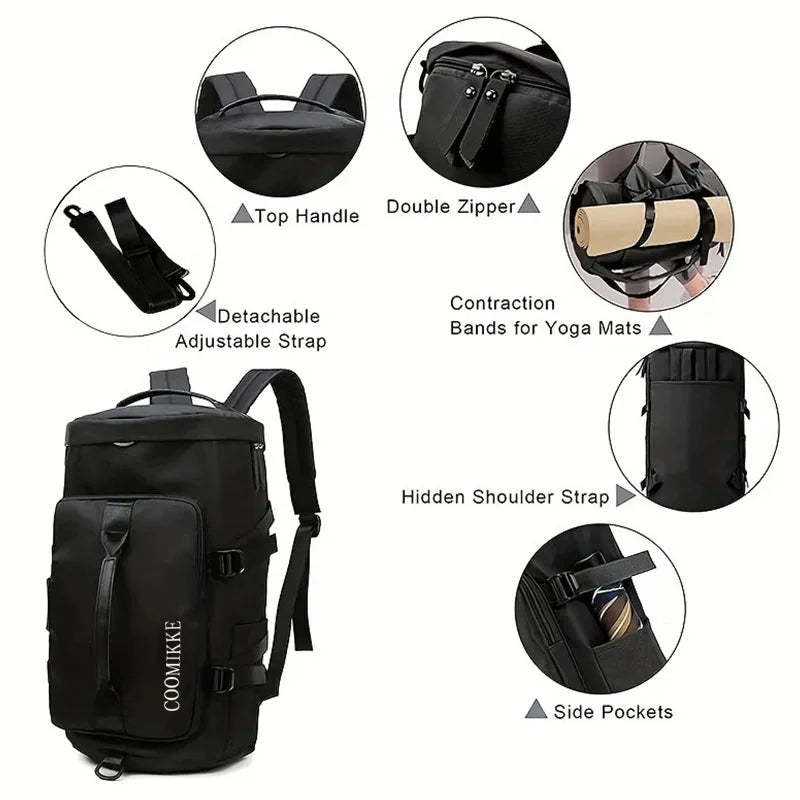 Neutral Style Backpack for Men and Women, Suitable for Travel and Tourism Made of Nylon Material, It Is a Hiking Backpack.